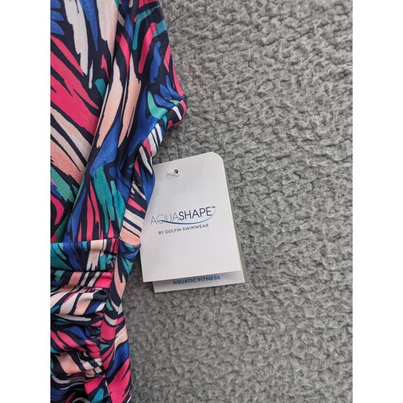 *NEW* Dolfin Aquashape Women's Wrap Front Tankini Top Bliss Print sz Small - Picture 13 of 13